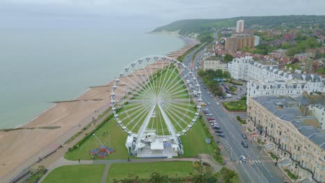 Flying-towards-Eastbourne-Giant-Ferris-Wheel