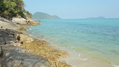 Tropical-Beach-Paradise-for-vacation-time-on-Andaman-Sea-at-Phuket,-Thailand