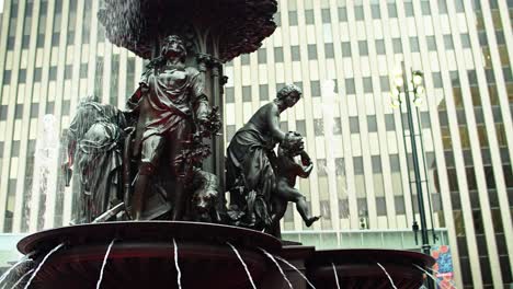 Fountain-Square-In-Der-Innenstadt-Von-Cincinnati,-Ohio,-Kinovideo