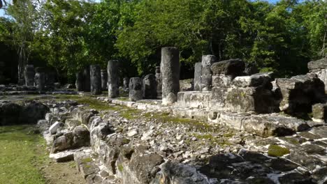 The-Palace-at-San-Gervasio,-Mayan-archeological-site,-Cozumel,-Mexico