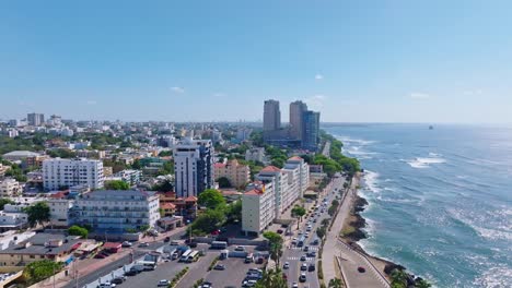 George-Washington-Avenue,-Malecon-Von-Santo-Domingo-In-Der-Dominikanischen-Republik