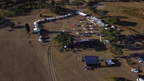 Munch-and-Sip-Festival-By-Drone-In-Bulawayo,-Zimbabwe