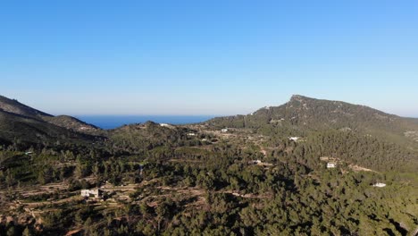 Drohnenaufnahmen-Der-Natur-Und-Aussicht-Auf-Ibiza