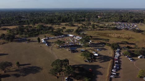Munch-and-Sip-Festival-By-Drone-In-Bulawayo,-Zimbabwe