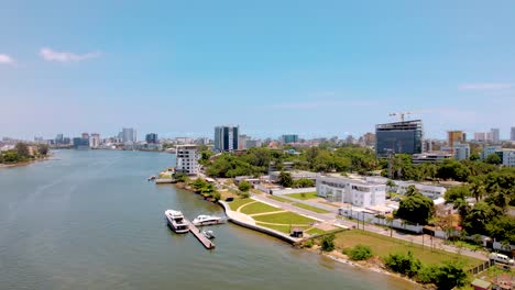 Ikoyi---Victoria-Island,-Lagos-Nigeria--April-10-2023:-Ikoyi-luxury-cityscape-through-the-waterways-around-Water-Carrington