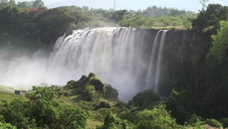 Source-of-The-Blue-Nile-Water-Falls-Wide-Shot