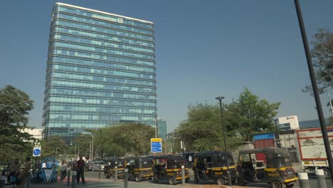 German-multinational-investment-bank-India-branch-company-Deutsche-Bank-skyline-office-building-at-Bandra-Kurla-Complex,-Mumbai