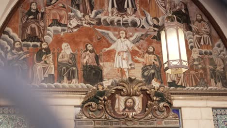 Pintura-Mural-En-La-Pared-De-Una-Iglesia-Del-Santo-Sepulcro-En-Jerusalén