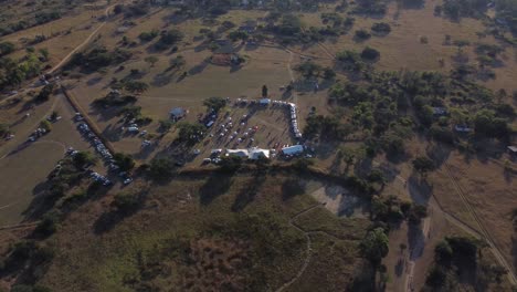 Munch-and-Sip-Festival-By-Drone-In-Bulawayo,-Zimbabwe