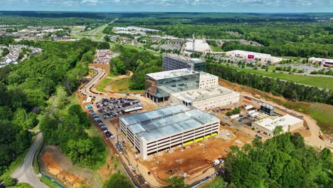 Aerial-of-construction-progress-for-Medical-West-Hospital-Authority’s-replacement-facility-on-April-28,-2023