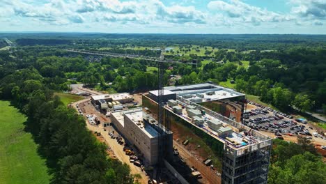 Aerial-of-construction-progress-for-Medical-West-Hospital-Authority’s-replacement-facility-on-April-28,-2023