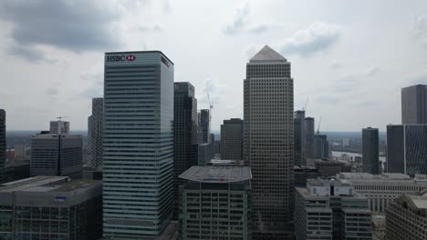 Canary-Wharf-financial-district-London-UK-drone-aerial-view