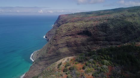 Vista-Aérea-De-Drones-De-Kauai-Hawaii-Costa-Napali-Playa-Polihale-Y-Cañón-Waimea