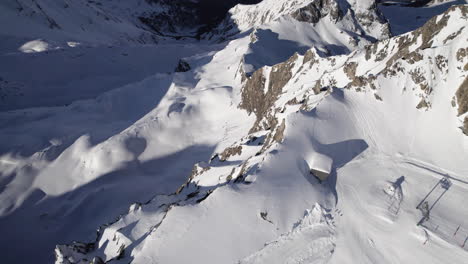 Traveling-to-the-one-of-coldest-places-on-earth-Kitzsteinhorn-Austria-aerial