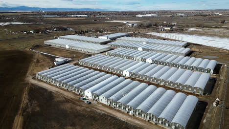 Aerial-View-Of-Greenhouses-In-The-Rural-Area-Of-Colorado