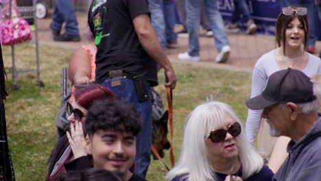 Crowd-Of-People-Enjoying-Festivity-And-Cultural-Delights-At-The-Dogwood-Festival-In-Downtown-Siloam-Springs,-Arkansas