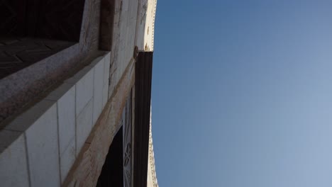 Skyward-POV:-Curved-front-facade-of-Annunciation-Basilica-in-Nazareth