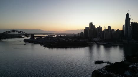 Sonnenuntergang-Am-Hafen-Von-Sydney-Bei-Sonnenaufgang