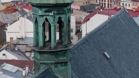Shot-of-the-old-tower-in-Olomouc,-Czech-Republic