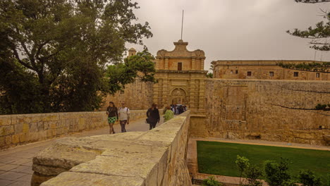 Touristendenkmal-Von-Mdina-In-Malta