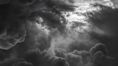 Storm-clouds-shrouded-the-dark-sky
