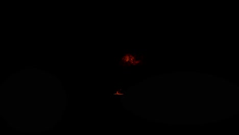 Feuerexplosion-Auf-Schwarzem-Hintergrund,-VFX-Effekt-Für-Alpha-Mischung,-Video-Mit-Explosionseffekt