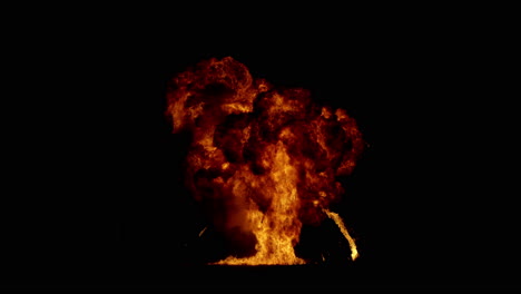 CG-animation-of-fire-explosion-with-alpha-matte-on-black-background