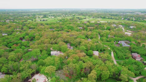 Lake-Forest-Aerial-in-a-residential-area