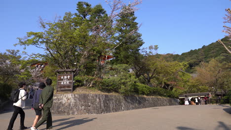 KYOTO,-JAPAN---April-3,-2023:-Tourist-walking-in-Kiyomizu-dera-temple