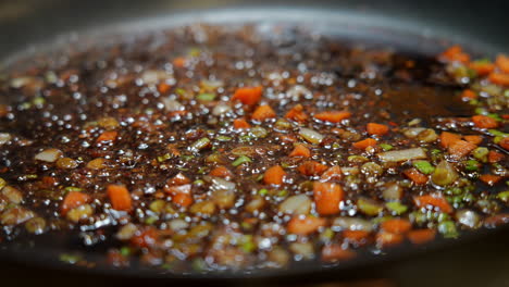 Making-a-savory-teriyaki-sauce-for-ramen-noodles---isolated-close-up