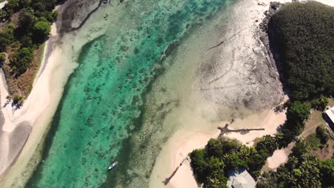 Drone-footage-of-beautiful-aqua-river
