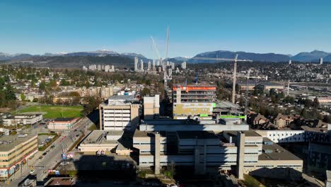 Bau-Des-Royal-Columbia-Hospital-Während-Eines-Dreiphasigen-Sanierungsprojekts-In-New-Westminster,-BC,-Kanada