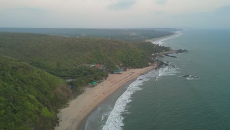 Blick-Von-Oben-Auf-Den-Chapora-Strand-In-Goa,-Indien