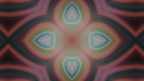 Light-pale-Kaleidoscope-abstract-background-animation,-seamless-loop