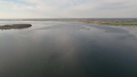 Drone-flight-over-water-in-Denmark