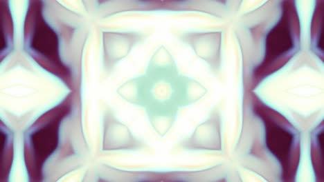 Weiße-Und-Violette-Kaleidoskop-Animation-Mit-Abstrakten-Mustern,-Nahtlose-Schleife