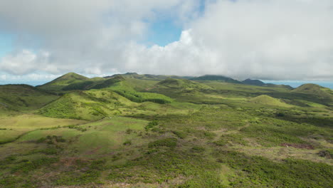 Aerial-panoramic-view-of-wild-landscape-of-islands-in-Atlantic-Ocean