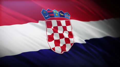 Flagge-Kroatiens-Im-Vollbildmodus-In-4K-Mit-Hoher-Auflösung,-Republik-Kroatien