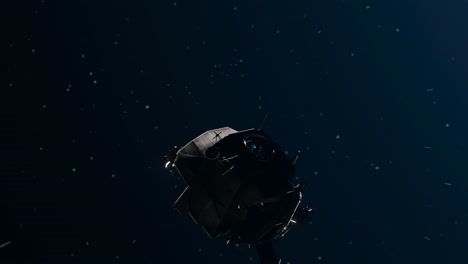 3D-animation-showing-Apollo-Lunar-Module-spacecraft-flying-through-space