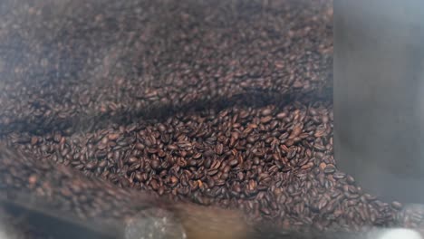 Production-of-fresh-fried-coffee-beans-roasting-factory-process