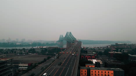 drone-shot-of-Smog-episode-in-Montreal-june-2023