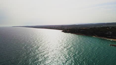 Aerial-4K-drone-footage-of-Spanish-coastline-located-just-outside-of-Tarragona