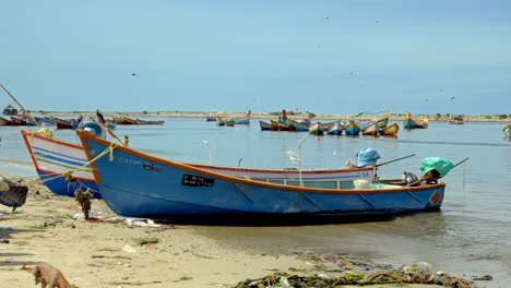 Fischereihafen-In-Kerala,-Indien
