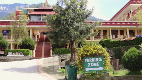 Buddhist-monastery-at-day-from-flat-angle-at-day-video-is-taken-at-manali-himachal-pradesh-india-on-Mar-22-2023