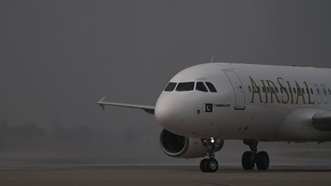 Air-Sial--Air-bus-a320-Water-salute-at-Sialkot-international-air-port