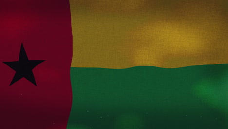 Die-Wehende-Nationalflagge-Von-Guinea-Bissau