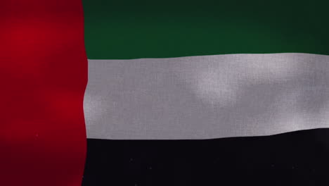 La-Bandera-Ondeante-Nacional-De-Los-Emiratos-árabes-Unidos