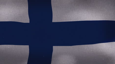 Die-Finnische-Nationalflagge-Schwenkt