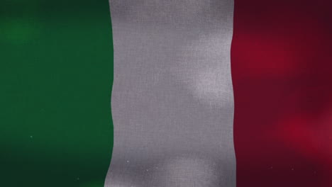 Die-Italienische-Nationalflagge-Schwenkt