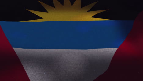 The-Antigua---Barbuda-national-waving-flag